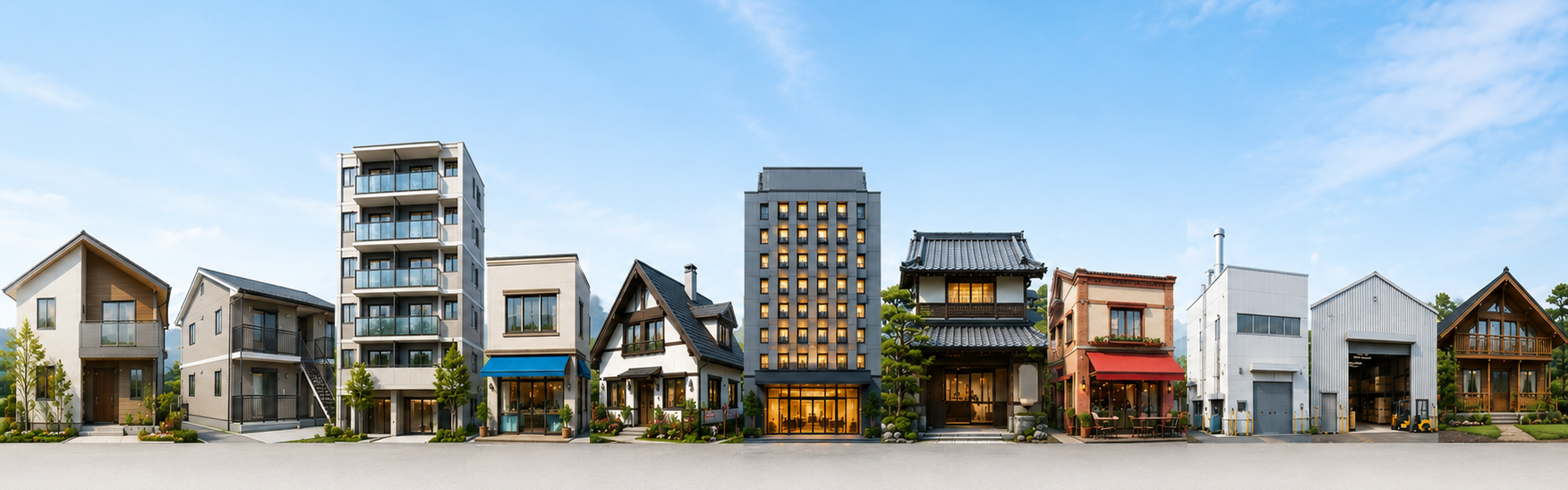 対応可能な建物の一覧